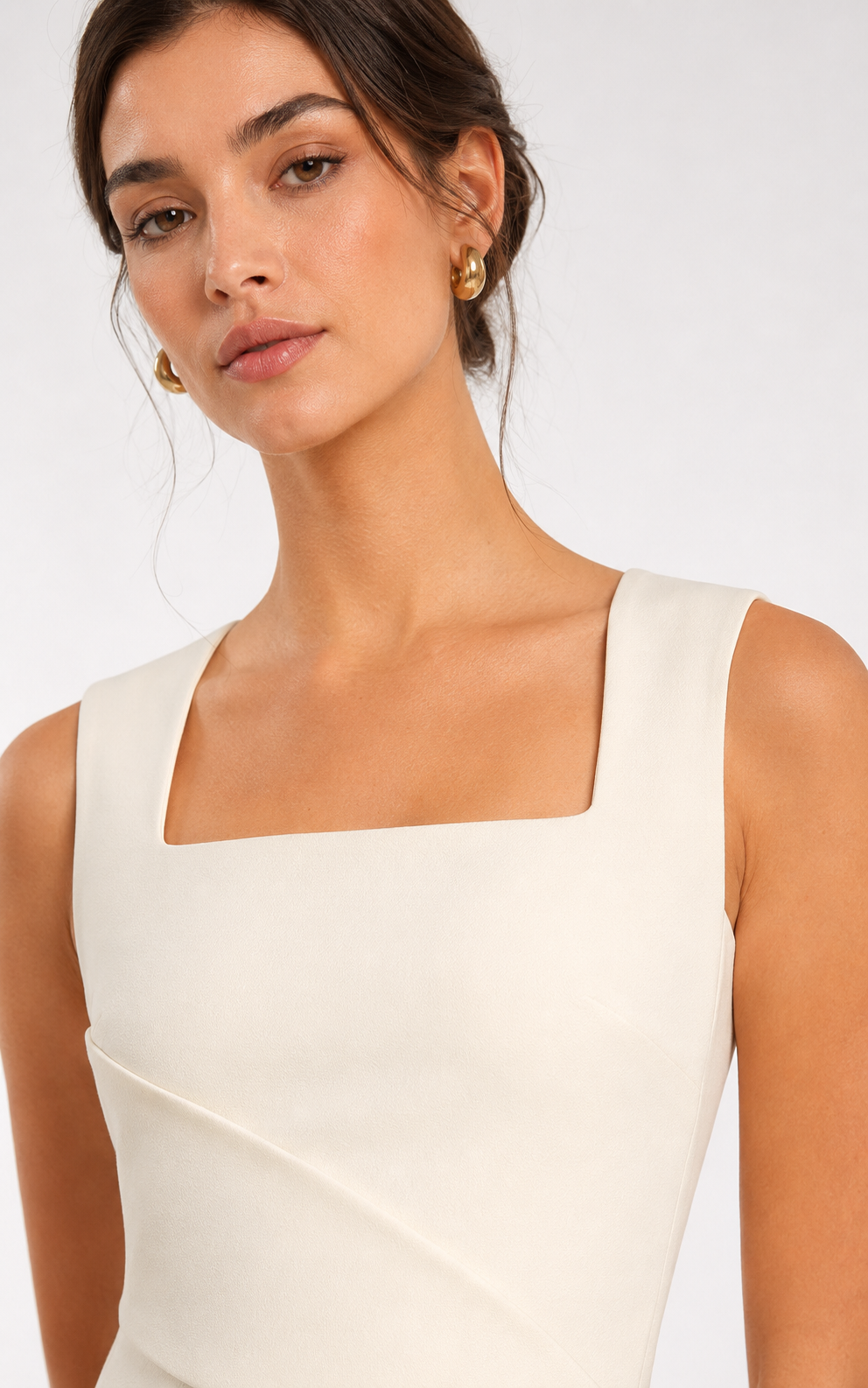 Ilya Folded-Waist Midi Dress