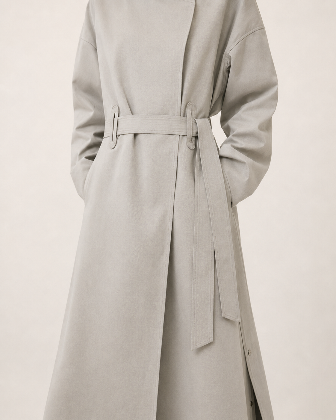 Mira Convertible-Collar Trench