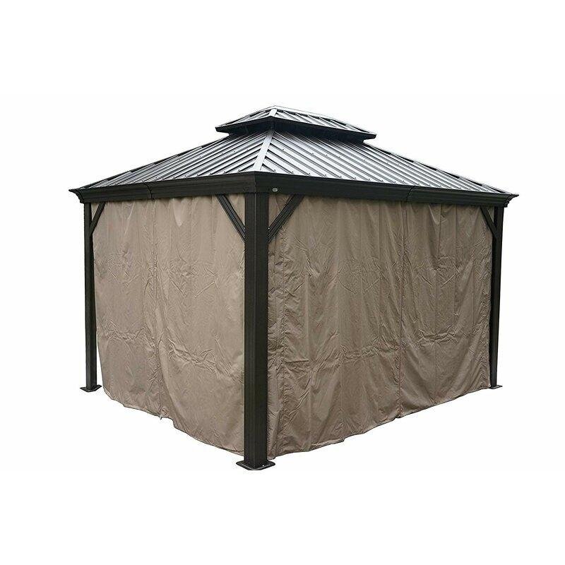 Hardtop 12 Ft. W X 10 Ft. D Aluminum Patio Gazebo