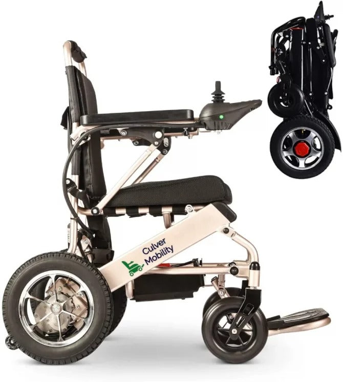 Folding Electric Power Wheelchair with Travel-Friendly Design