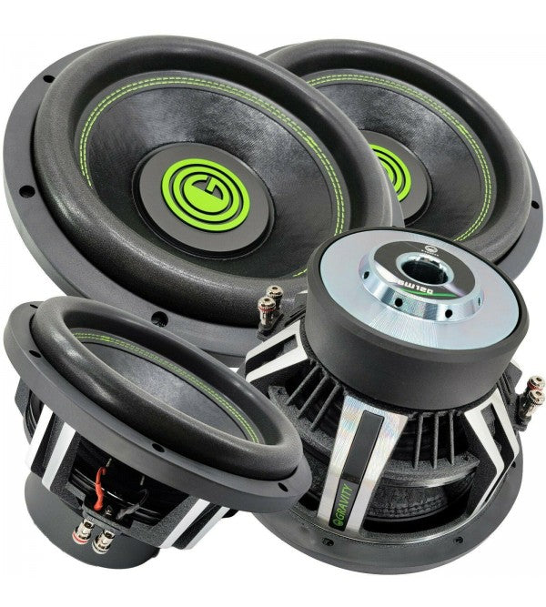 12-Inch 6000W Car Audio Subwoofers with 2-Ohm DVC - Set of 2 - Option 2