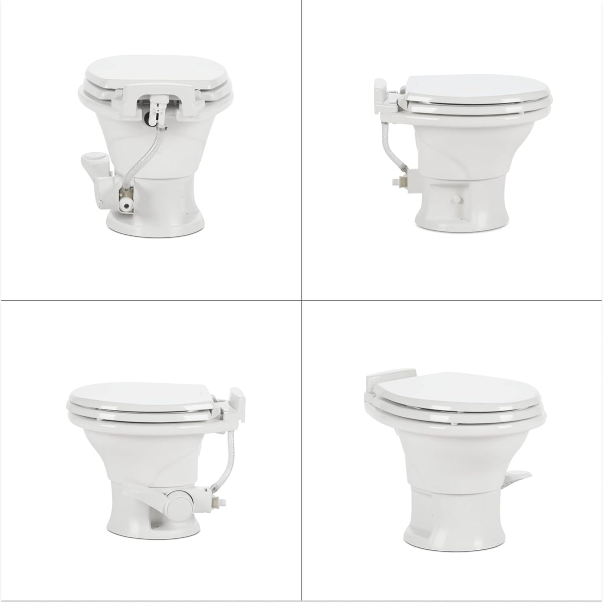 Standard-Height RV Toilet - White