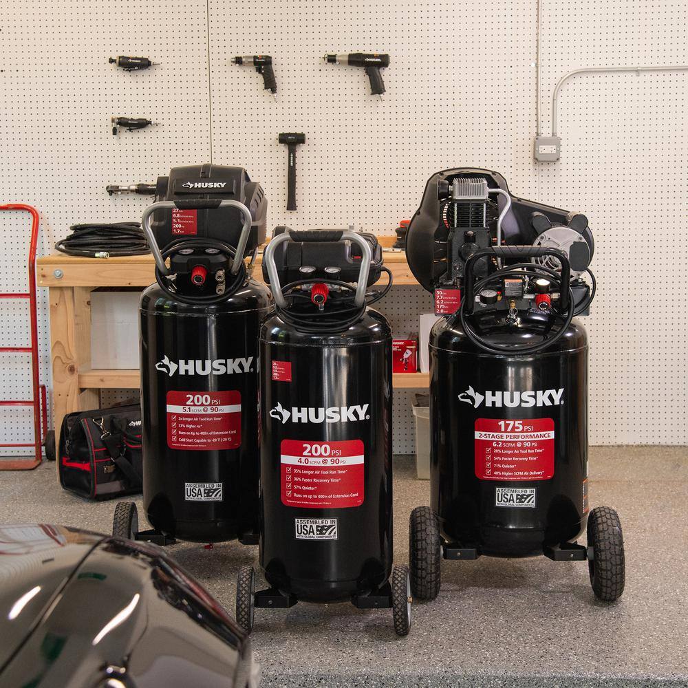 30-Gallon 175 PSI Oil-Lubricated Belt-Drive Portable Air Compressor - Model C304H