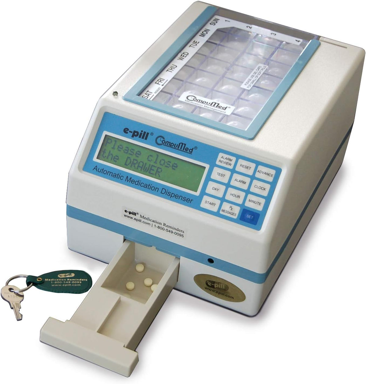 Tamper-Resistant Automatic Pill Dispenser - AC Powered