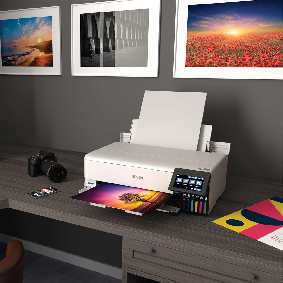 Wide-Format Wireless All-in-One Printer - Model ET-8550