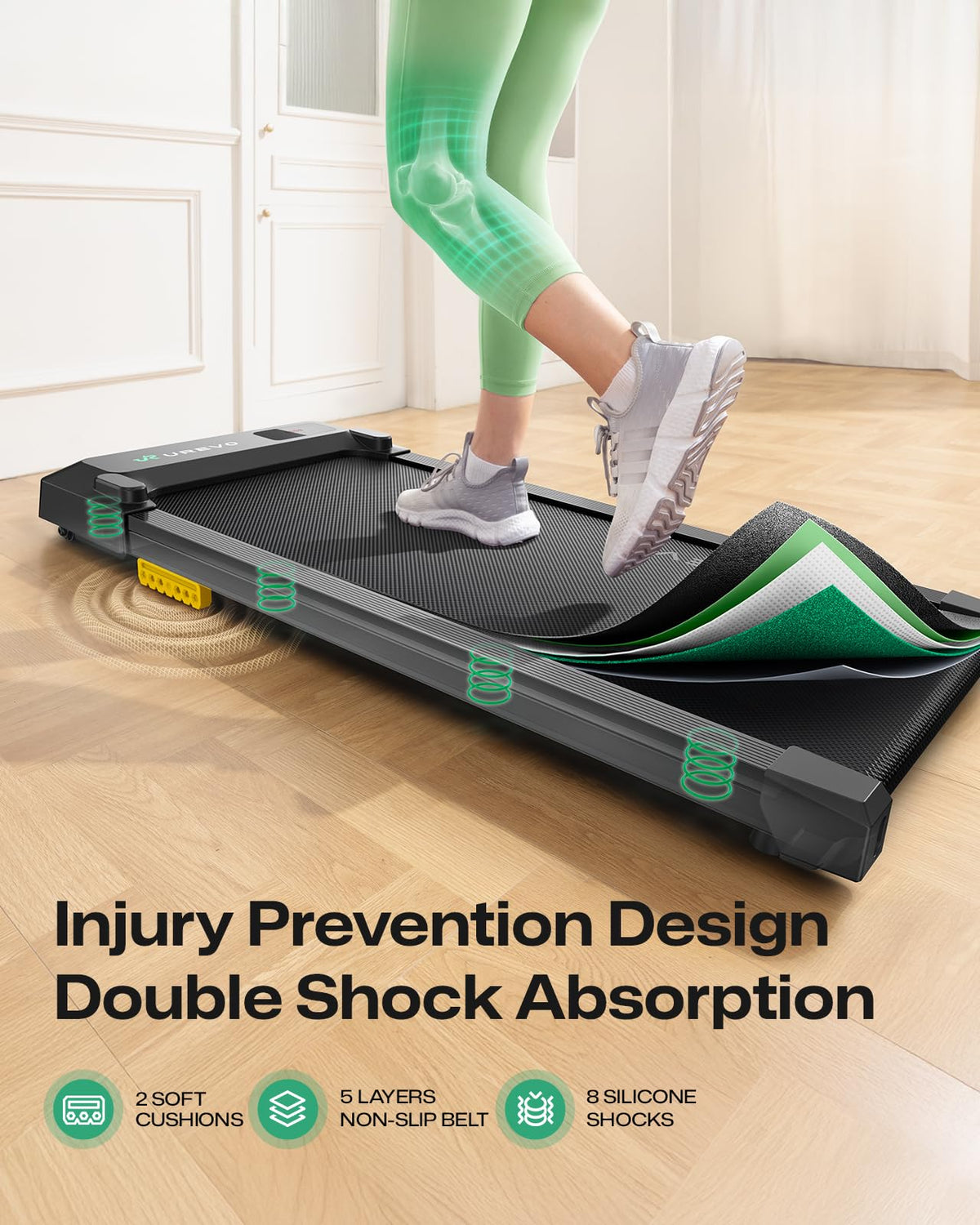 Smart Walking Pad Compact Under-Desk Treadmill
