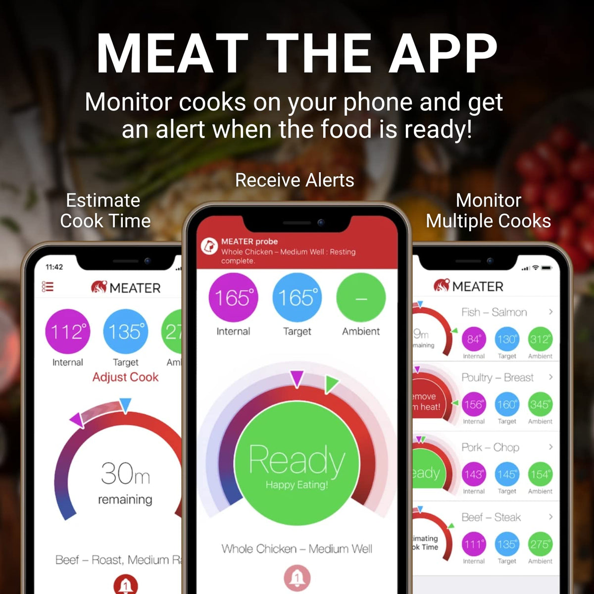 Smart Wireless Meat Thermometer with Bluetooth