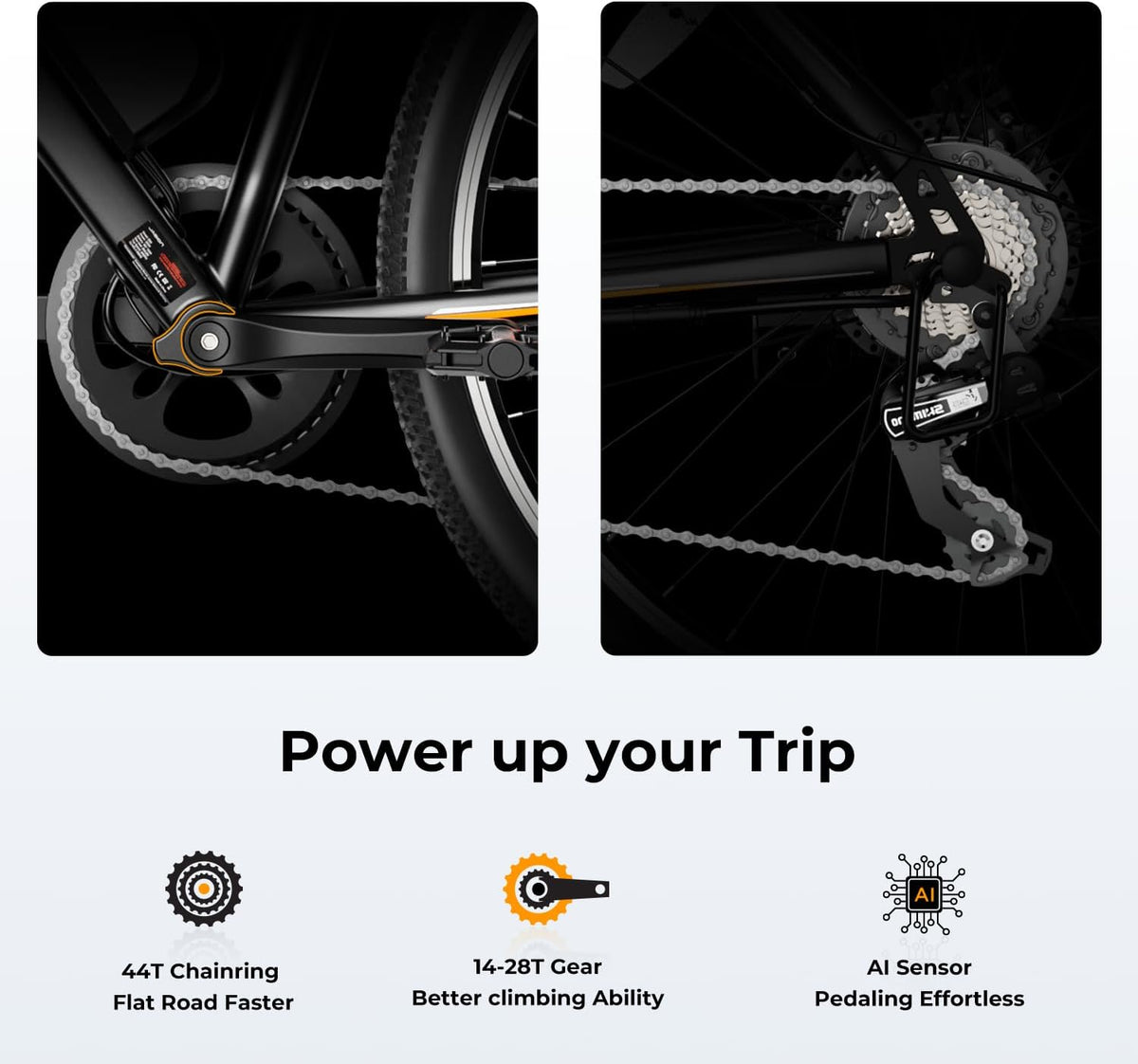 500W Electric Bike with 40-Mile Range and 20 MPH Top Speed - Model EB5