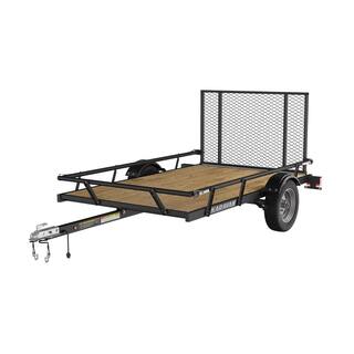 5 x 8-Ft. Wood-Floor Utility Trailer with Sliding Rail System