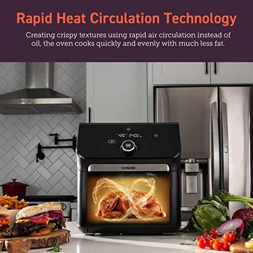 6.8-Qt. Air Fryer with Dual Heating and Smart Temperature Control