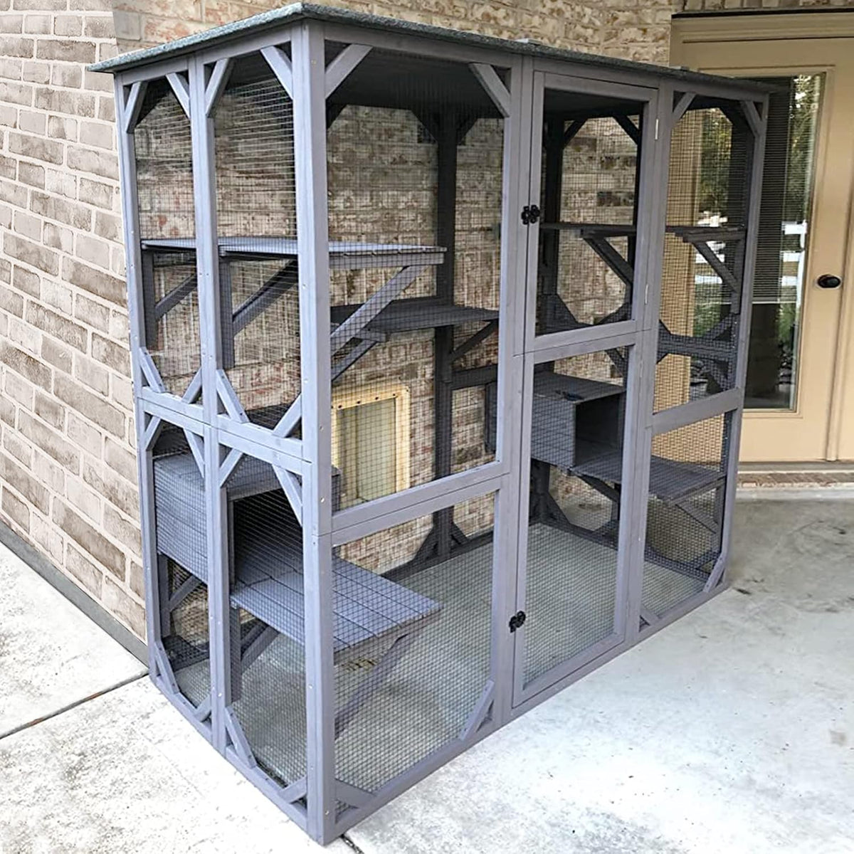 Large Walk-In Outdoor Cat Enclosure