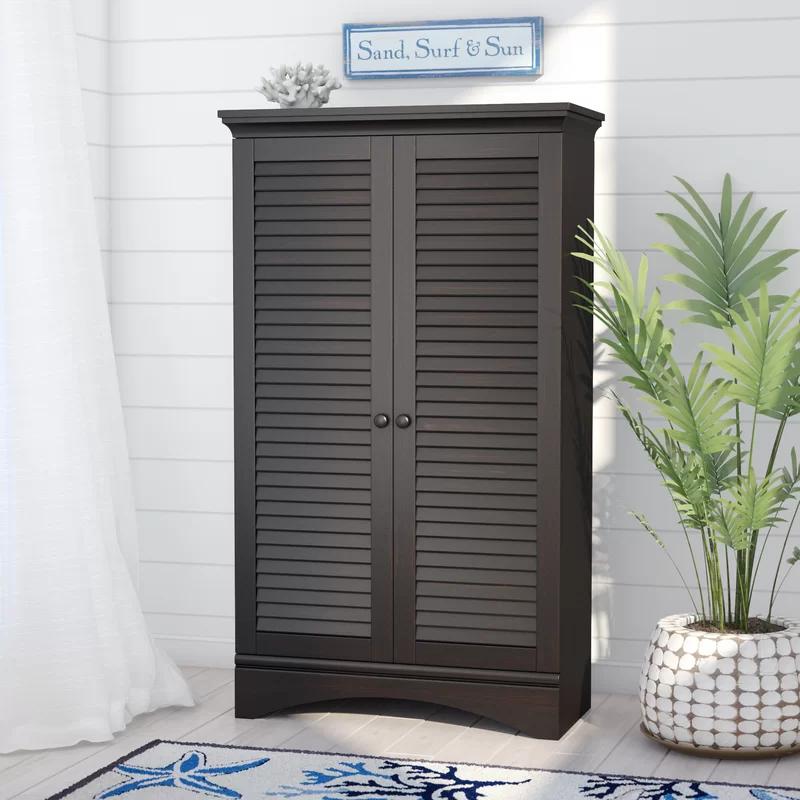 Manufactured Wood Armoire with Storage
