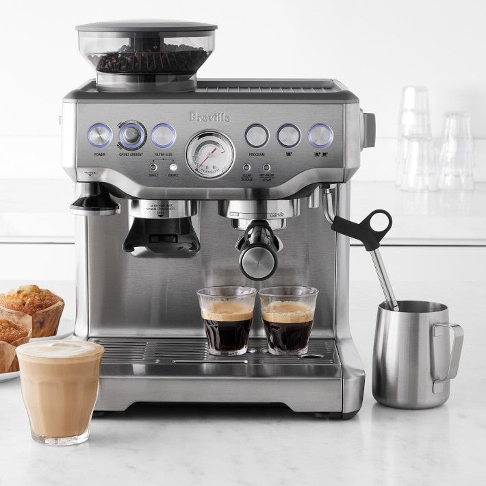 Manual Espresso Machine with Built-In Grinder