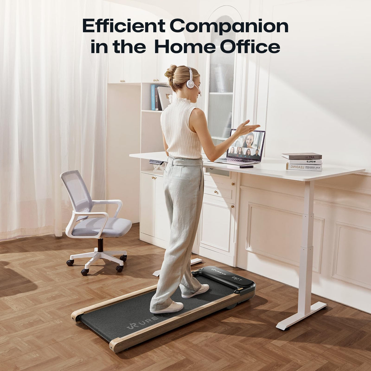 Smart Walking Pad Compact Under-Desk Treadmill
