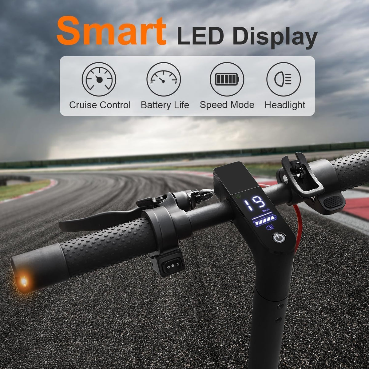 350W/500W Electric Scooter with Solid Tires and Dual Braking