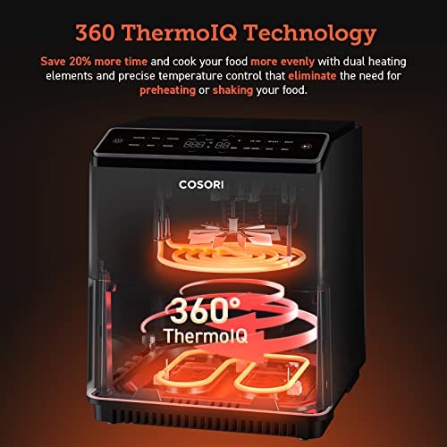 6.8-Qt. Air Fryer with Dual Heating and Smart Temperature Control