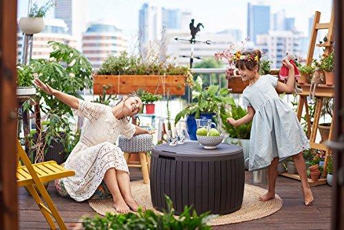 150-Gallon Resin Outdoor Deck Box for Patio Storage