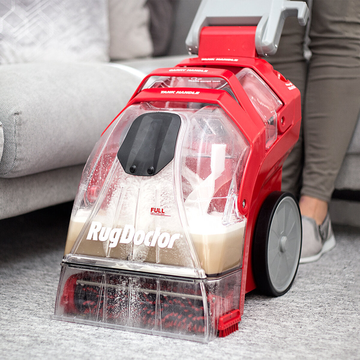 Deep Carpet Cleaner with 2 x 1L Carpet Detergent - Option 2