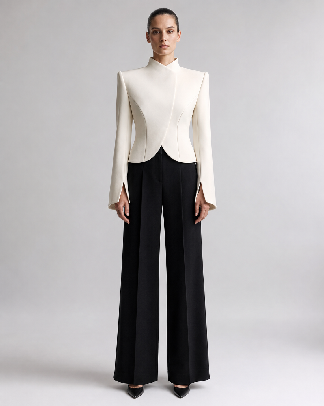 Sera Architectural Cropped Blazer
