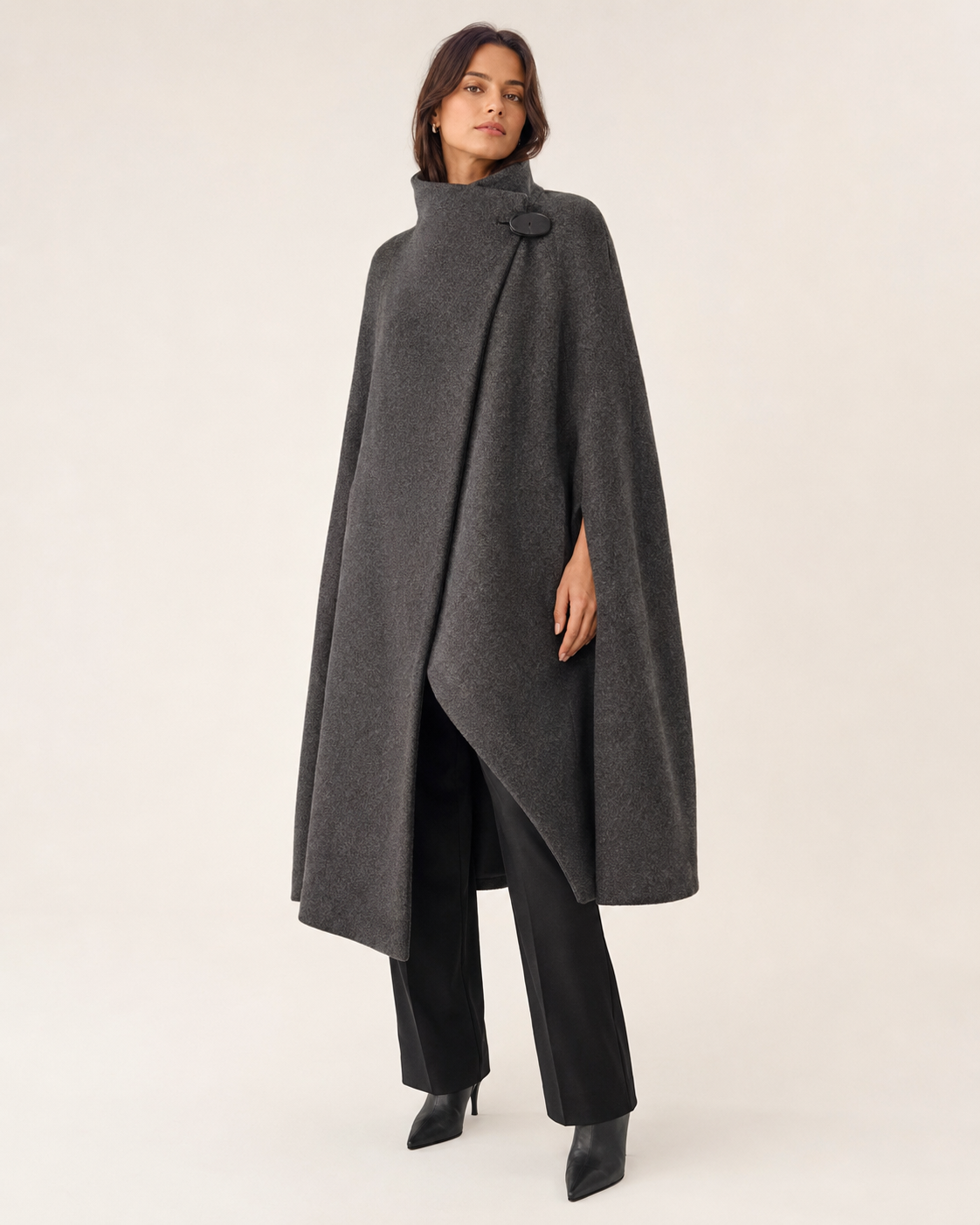 Vale Draped Cape Coat