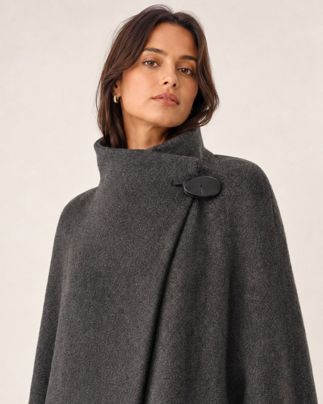 Vale Draped Cape Coat