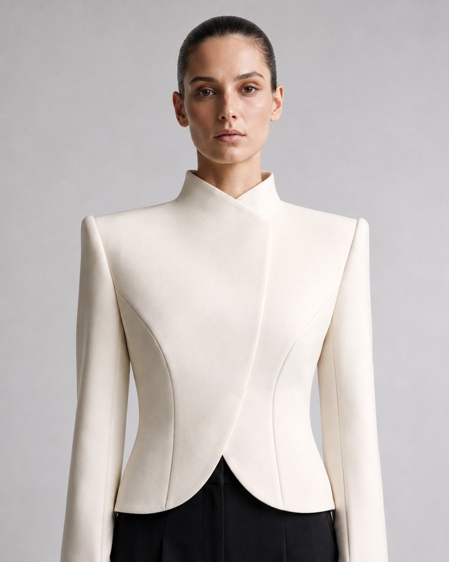 Sera Architectural Cropped Blazer