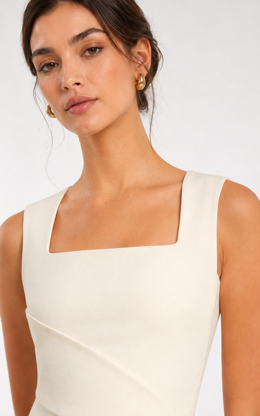 Ilya Folded-Waist Midi Dress