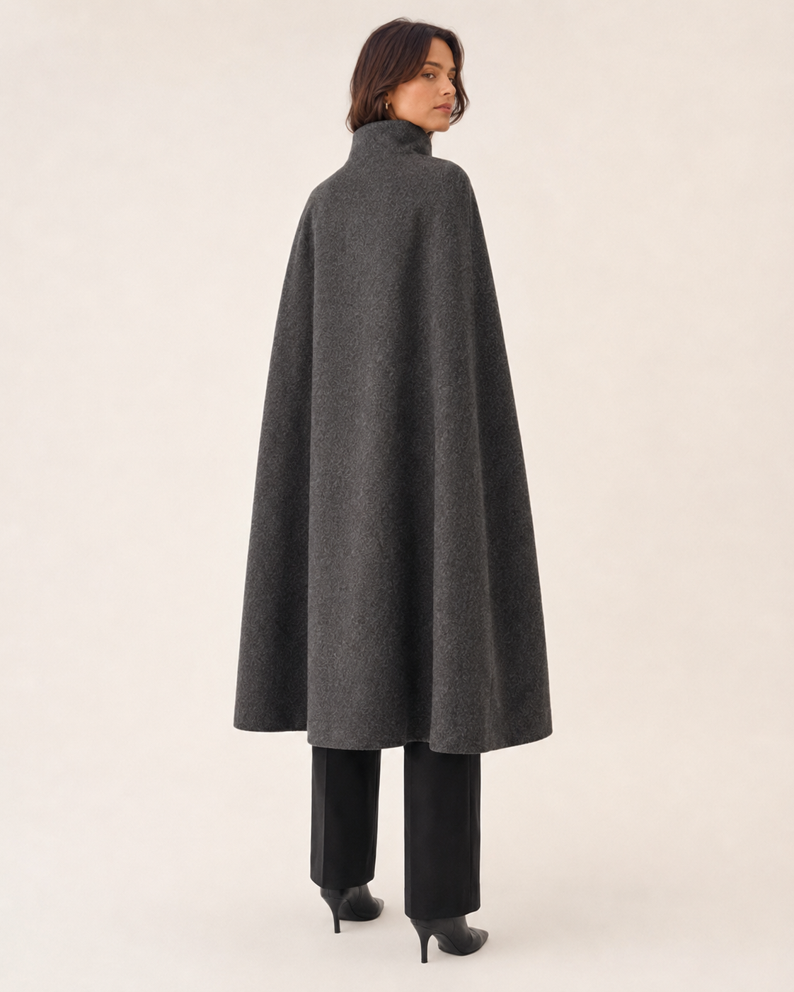 Vale Draped Cape Coat