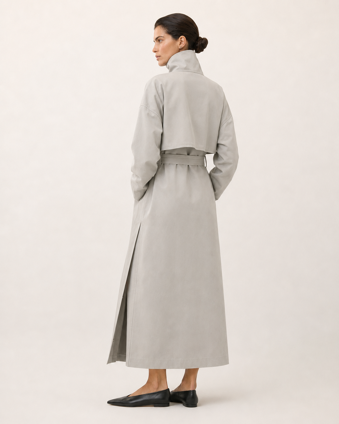 Mira Convertible-Collar Trench