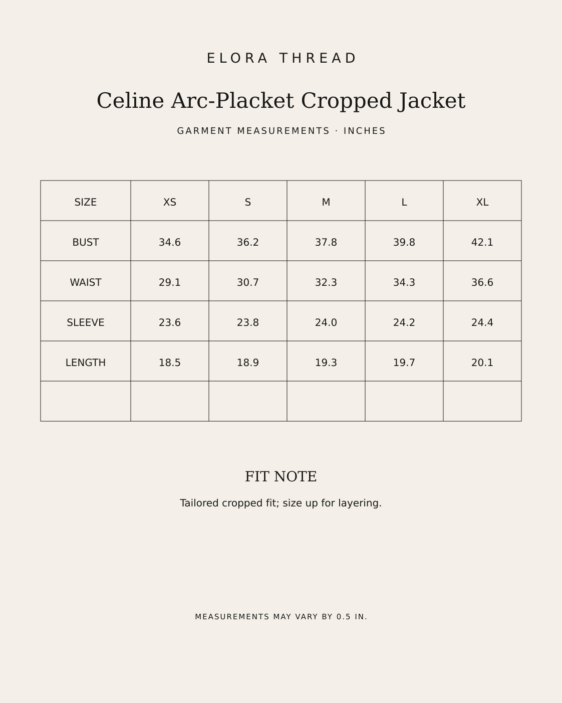 Celine Arc-Placket Cropped Jacket
