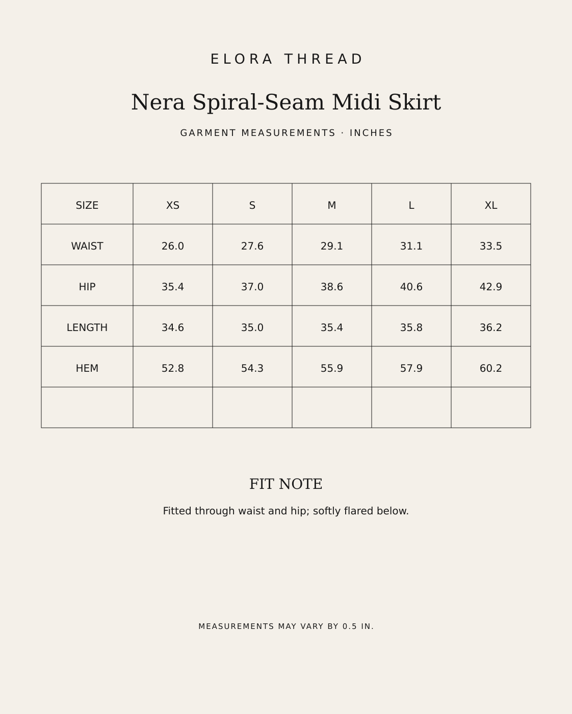 Nera Spiral-Seam Midi Skirt