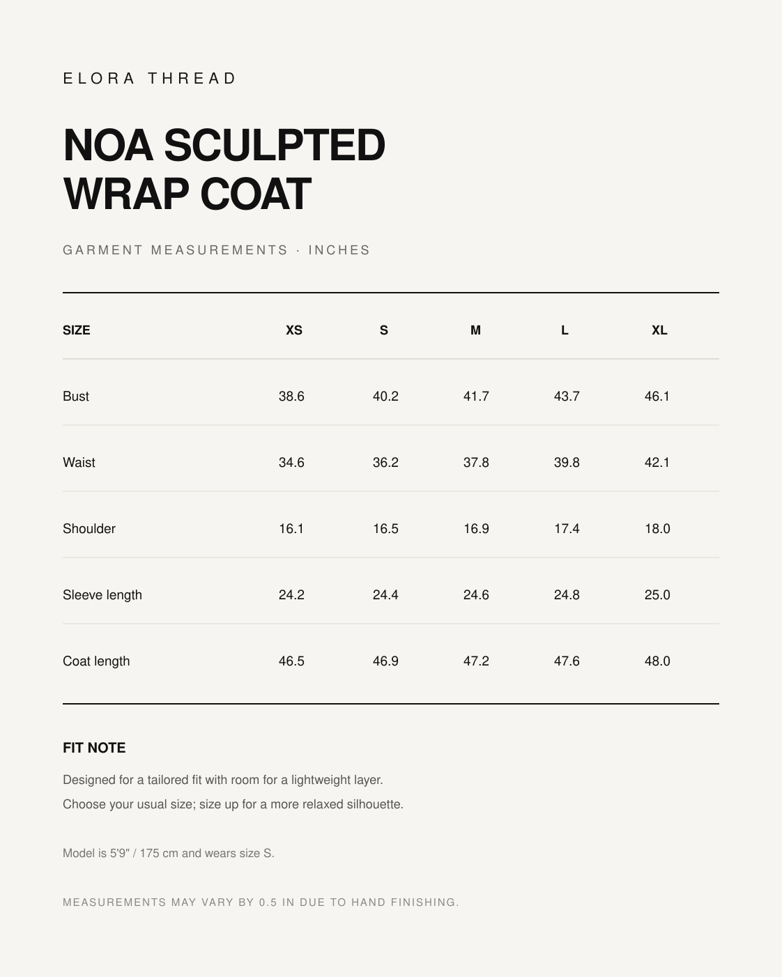 Noa Sculpted Wrap Coat