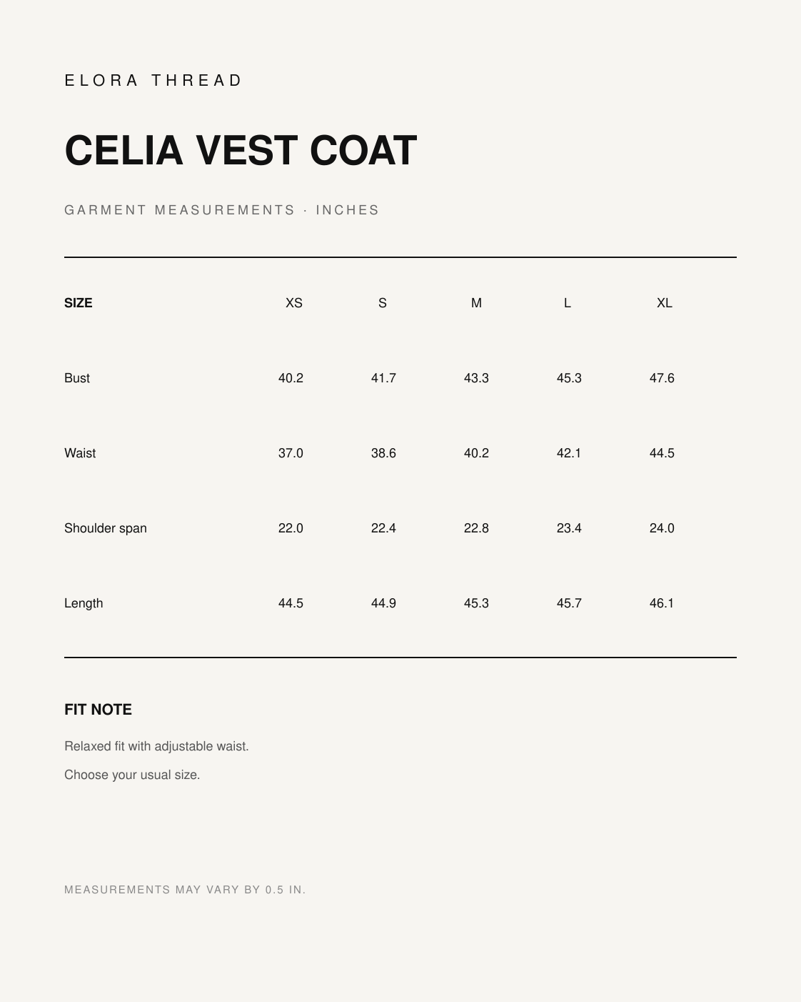 Celia Double-Layer Vest Coat