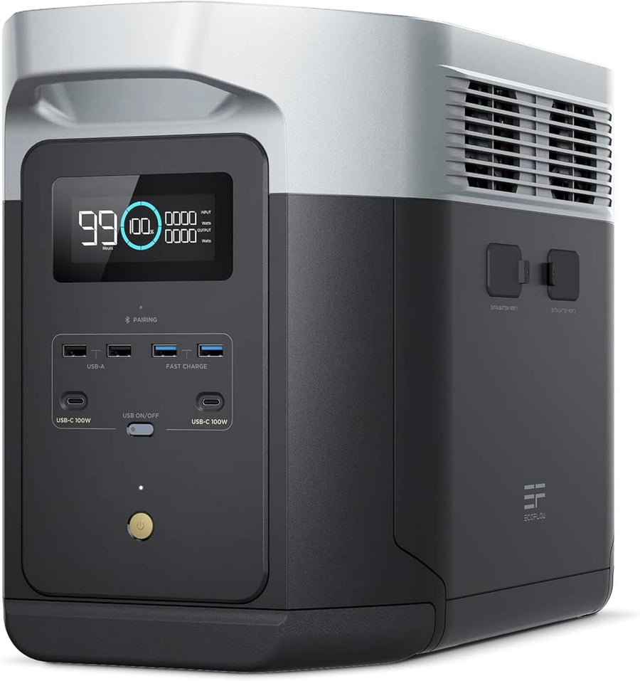 2400W Portable Power Station with Solar Generator Function