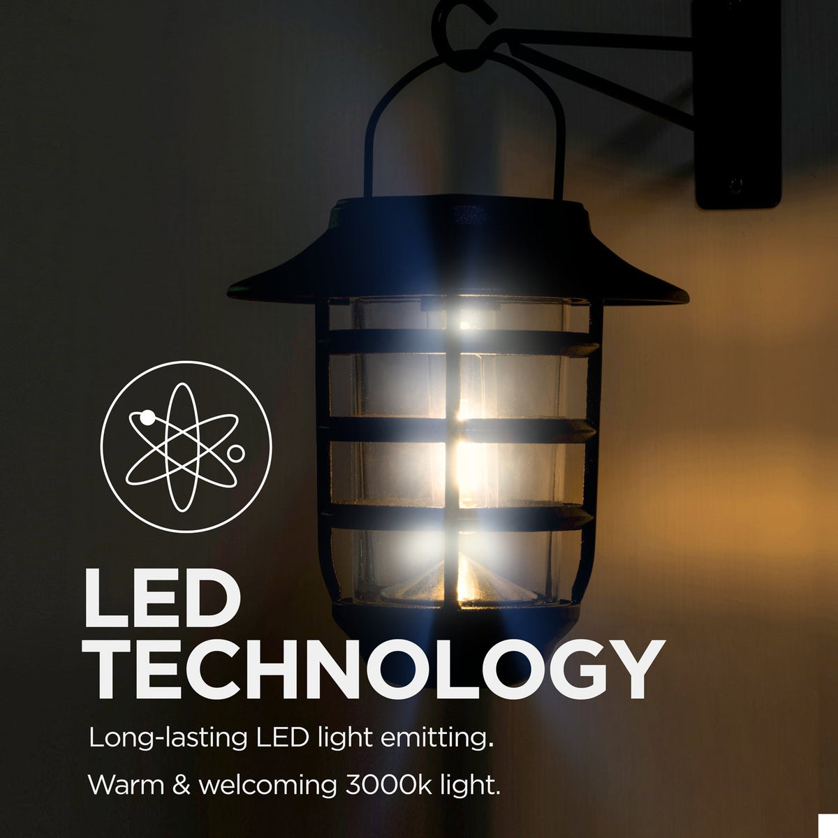 solar outdoor decorative glass wall lantern light no wiring