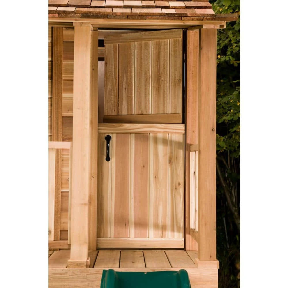 6-Ft. Cedar Playhouse with Windows and Dutch Door