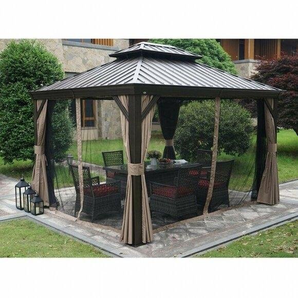Hardtop 12 Ft. W X 10 Ft. D Aluminum Patio Gazebo