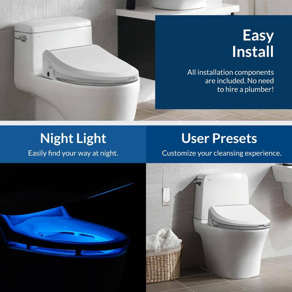 Luxury Electric Bidet Seat for Elongated Toilets - Model USPA6800-E