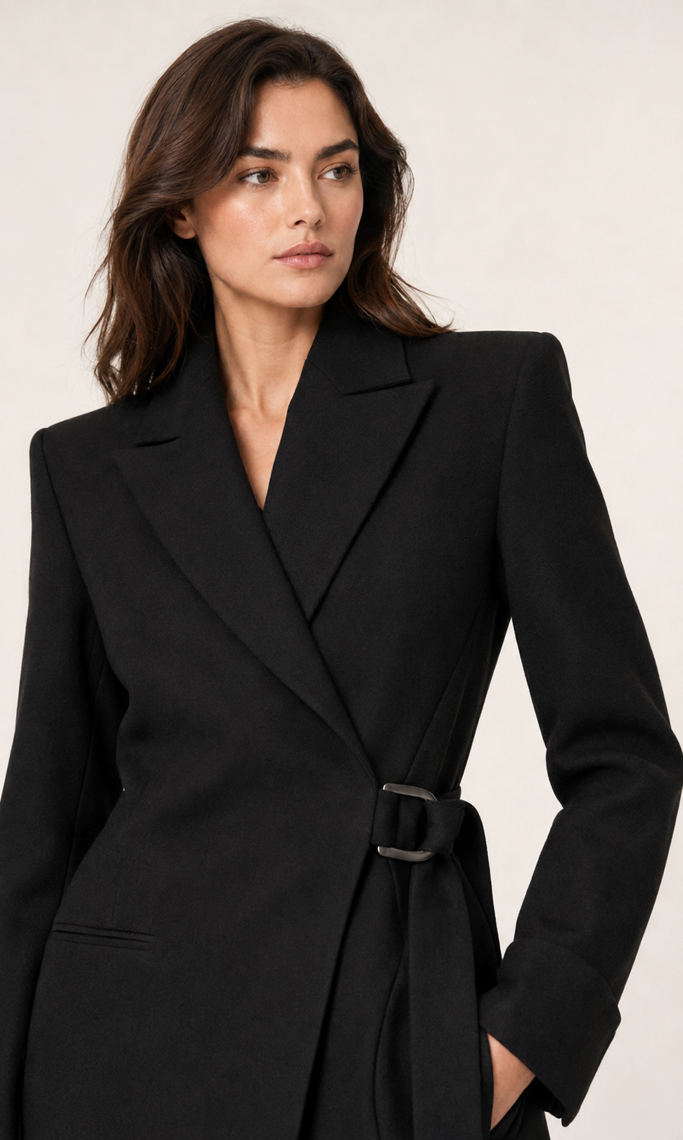 Noa Sculpted Wrap Coat