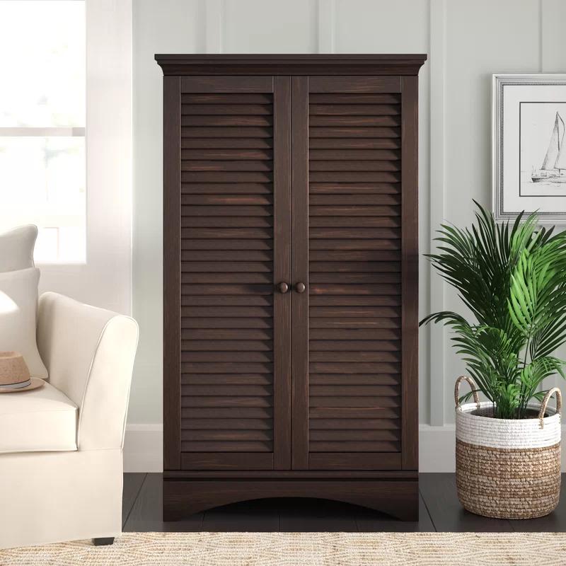 Manufactured Wood Armoire with Storage
