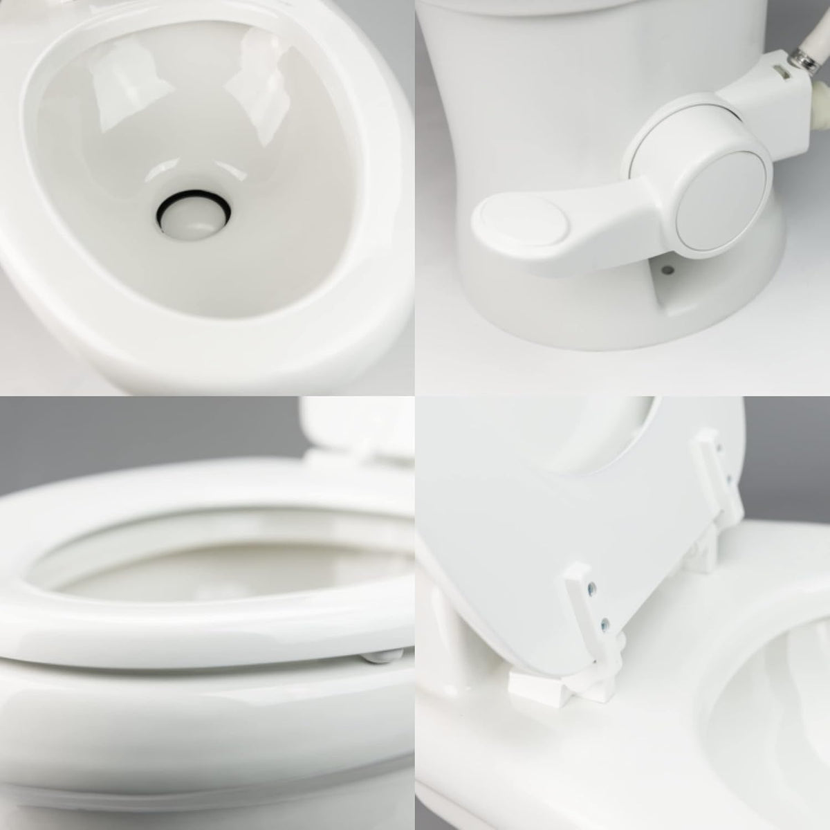Standard-Height RV Toilet - White