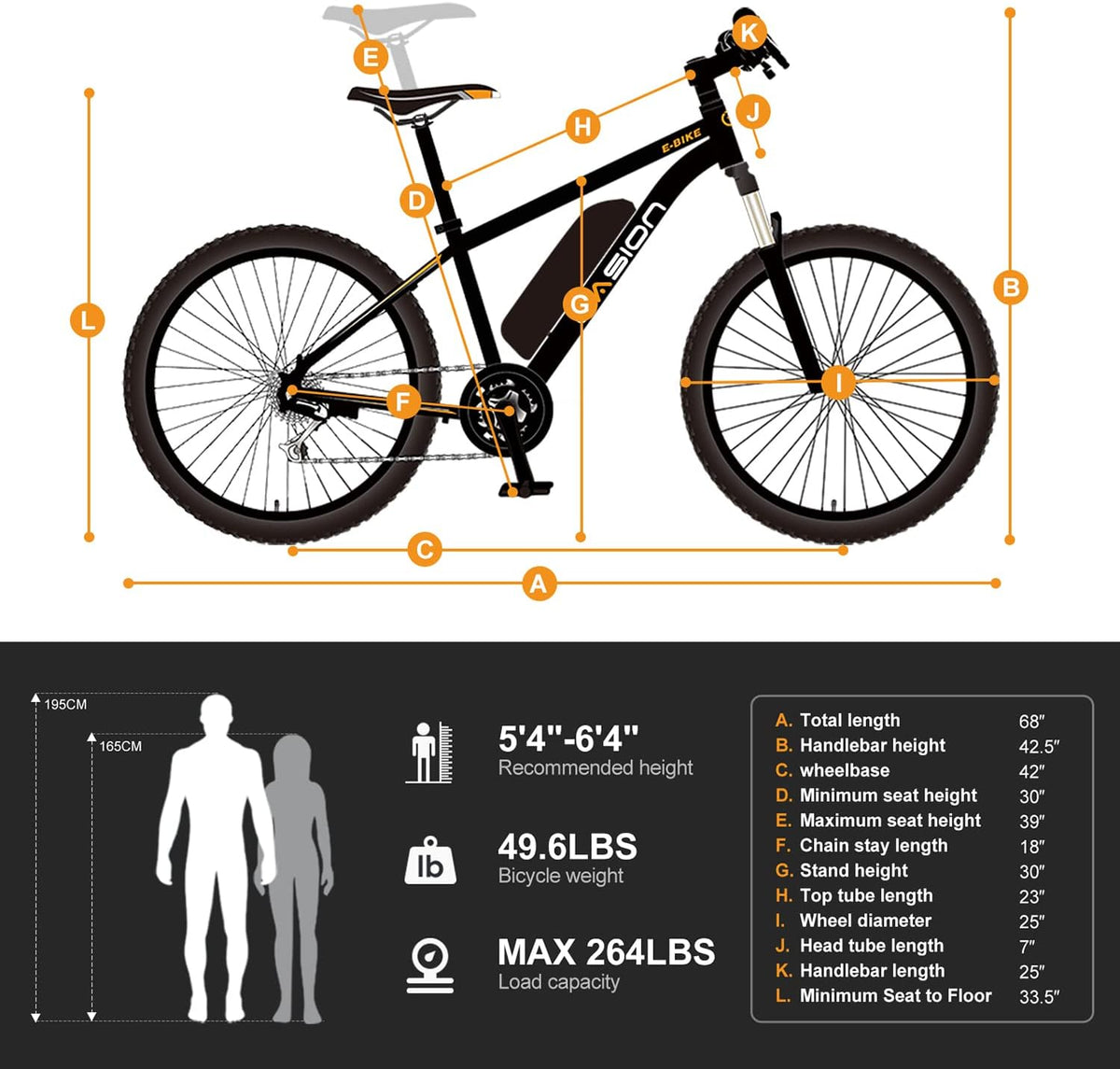 500W Electric Bike with 40-Mile Range and 20 MPH Top Speed - Model EB5