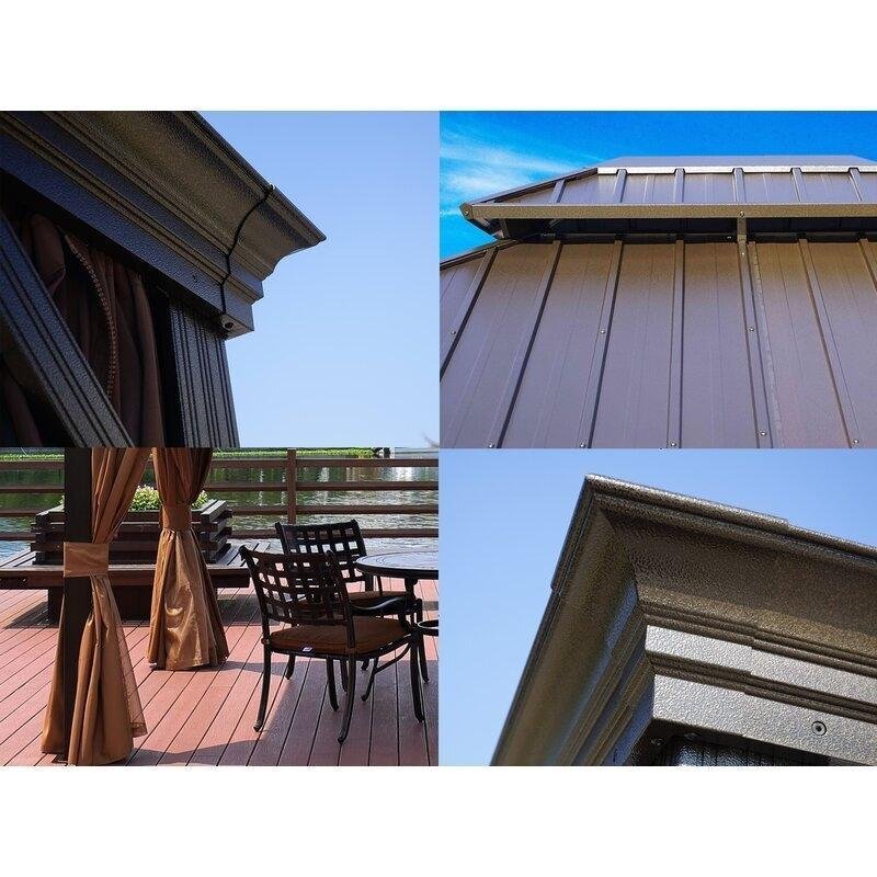 Hardtop 12 Ft. W X 10 Ft. D Aluminum Patio Gazebo