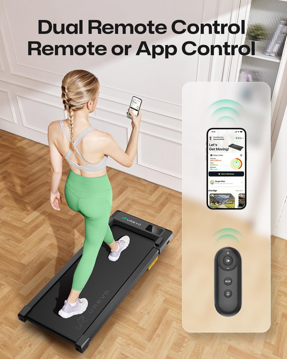 Smart Walking Pad Compact Under-Desk Treadmill