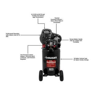30-Gallon 175 PSI Oil-Lubricated Belt-Drive Portable Air Compressor - Model C304H