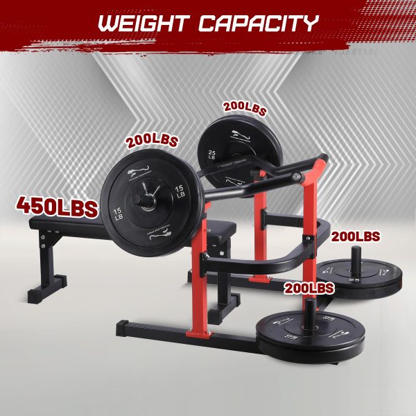 Chest Press Machine, 1050LBS Capacity, Independent Converging Arms, Weight Bench Press with Adjustable Flat Bench for Upper Body Workouts, Red