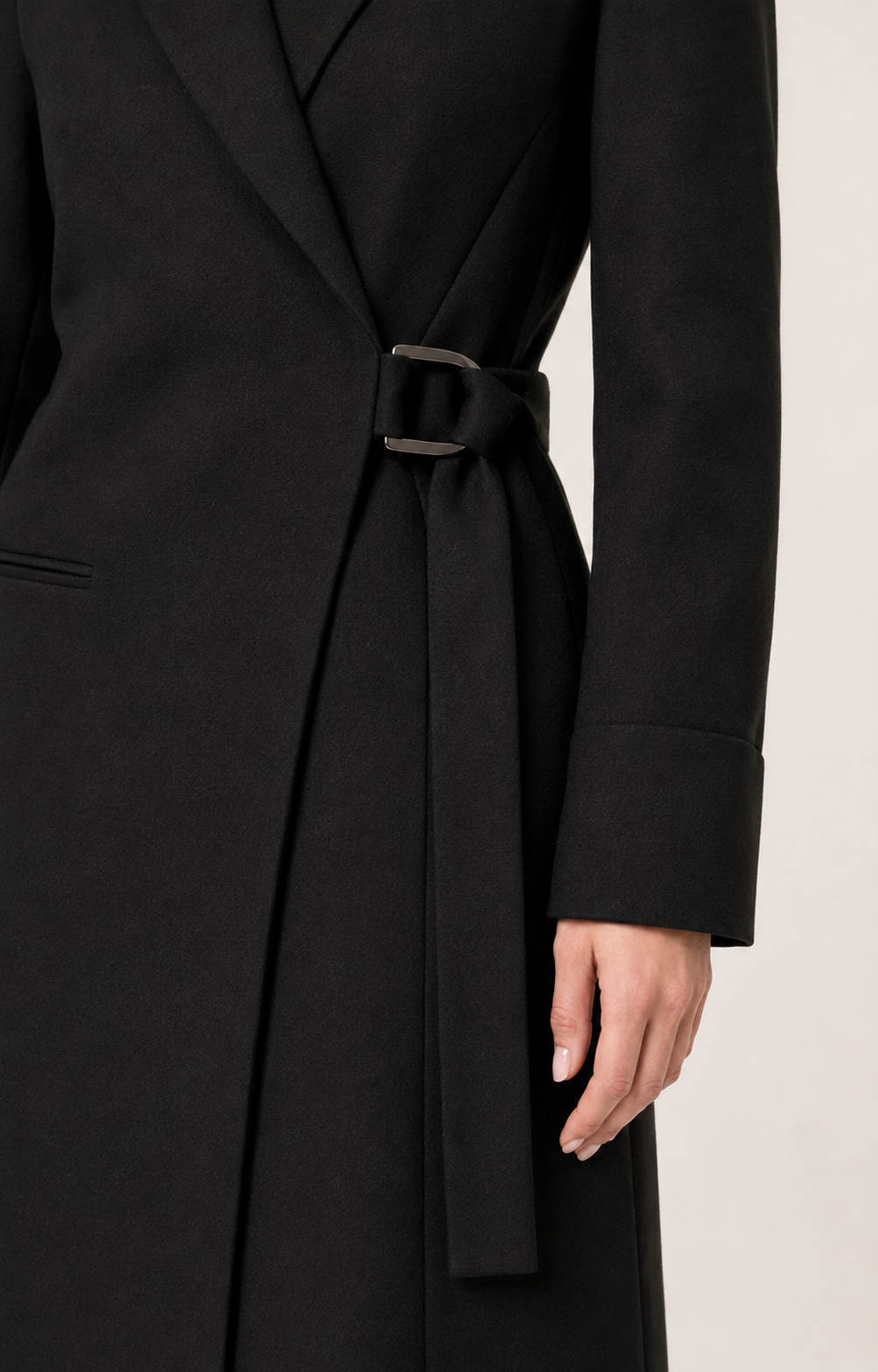 Noa Sculpted Wrap Coat