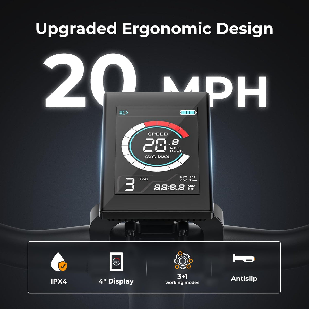 500W Electric Bike with 40-Mile Range and 20 MPH Top Speed - Model EB5
