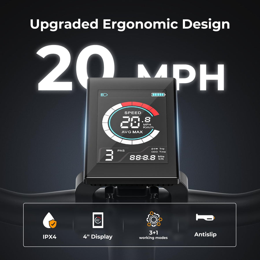 500W Electric Bike with 40-Mile Range and 20 MPH Top Speed - Model EB5