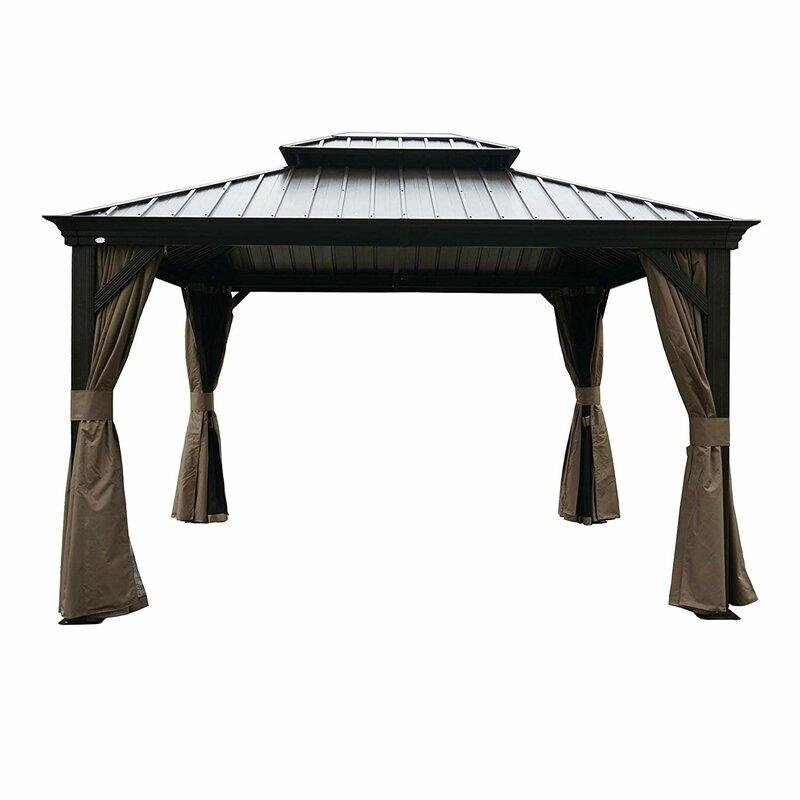 Hardtop 12 Ft. W X 10 Ft. D Aluminum Patio Gazebo